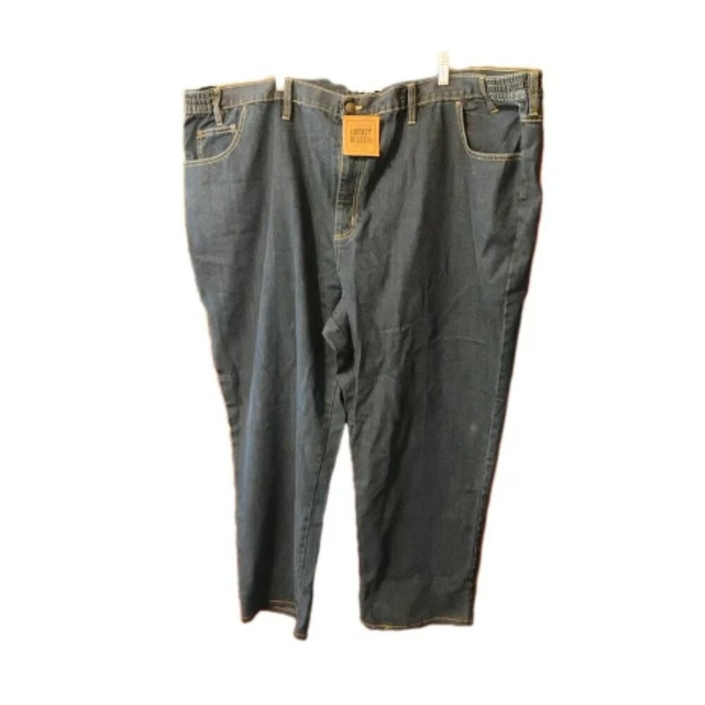 Liberty Blues Big Tall Denim 5 Pocket Relaxed Fit Straight Jeans 56x38. NWT